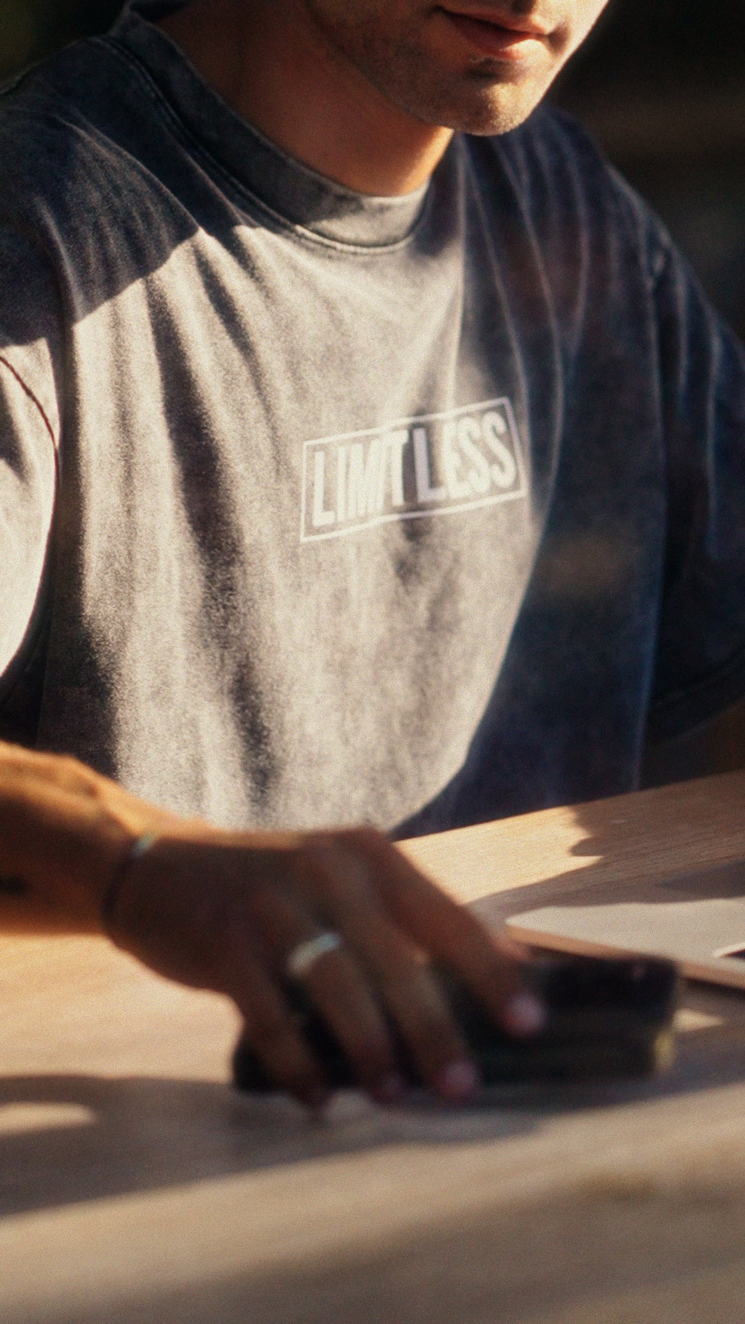 Limitless Oversized Shirt - Washed Grey