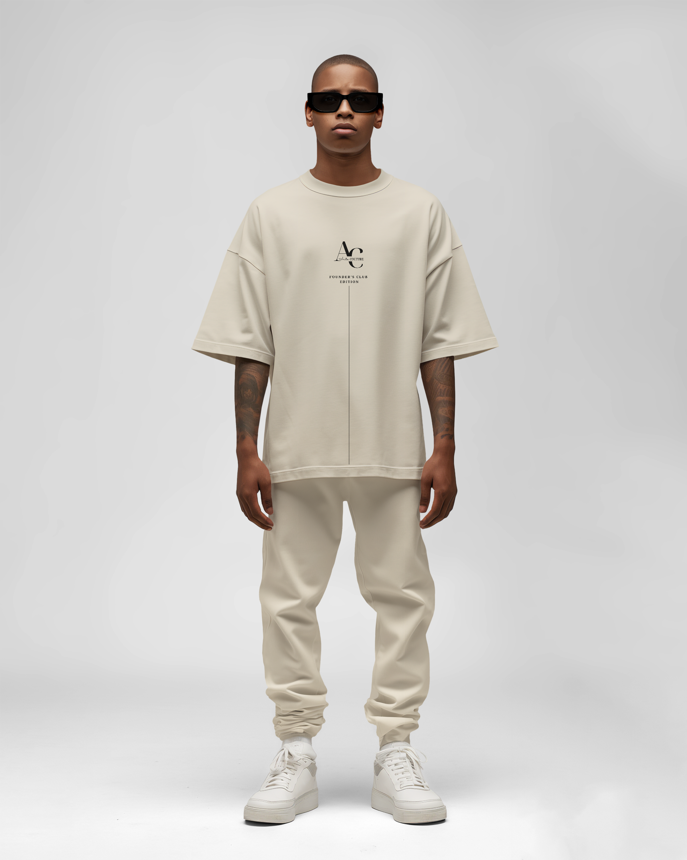 Founder's Club Edition Oversized Shirt - Bone