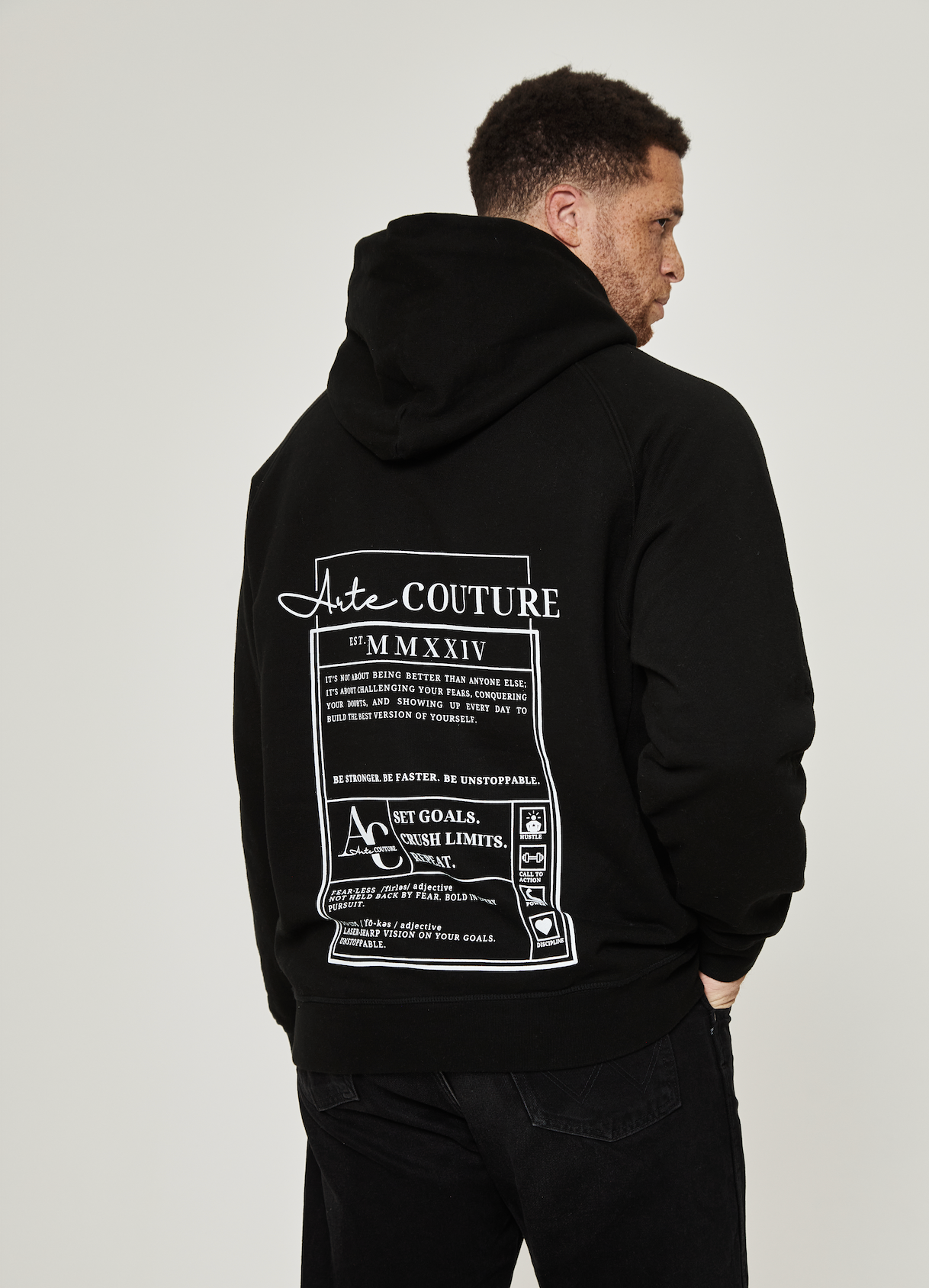 Rise Above Hoodie- " Fearless & Focused"