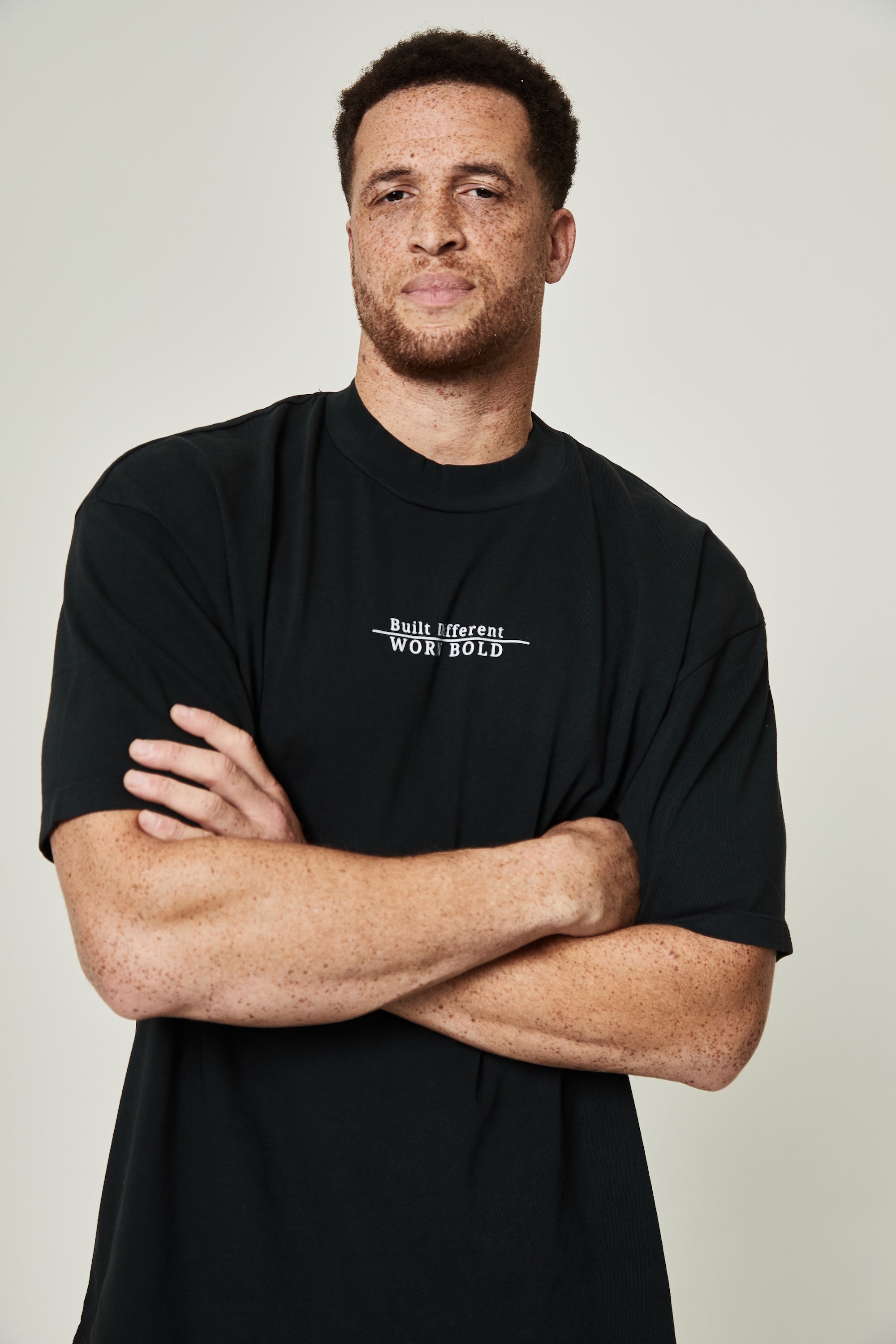 Rise Above Oversized Shirt - "Built Different, Worn Bold" - Onyx